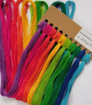 Paint-Box Silk Threads - 10 Pack - Brights